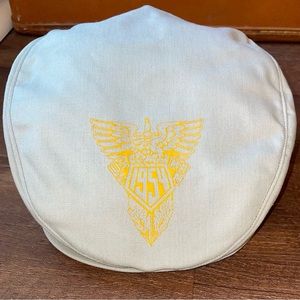 West Point vintage flap cap gray yellow USA military